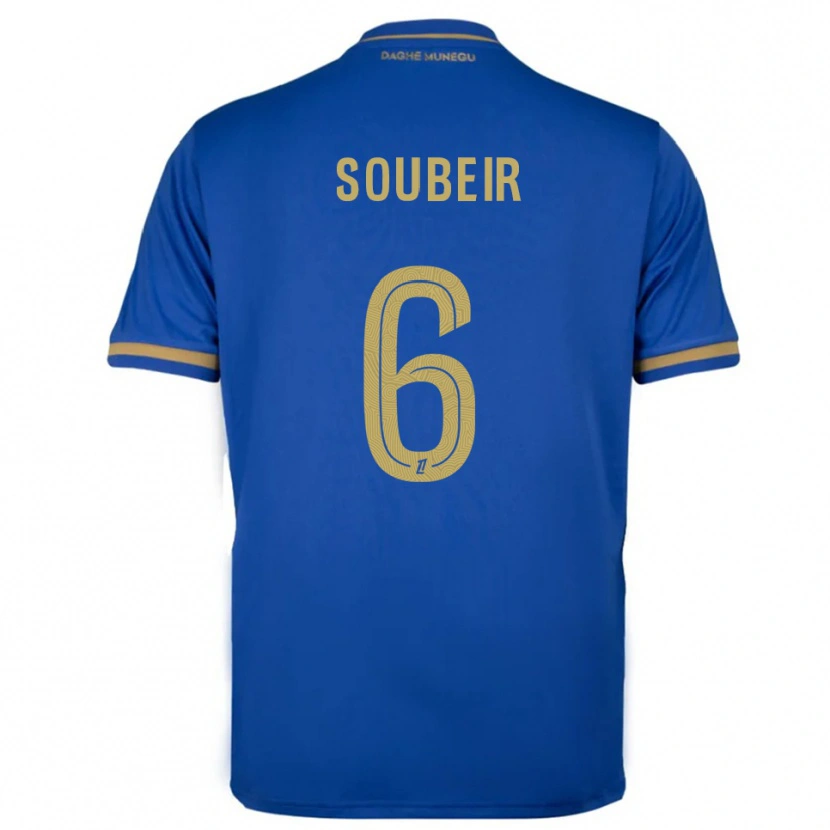 DanxenキッズAnis Soubeir#6青金アウェイシャツ2025/26ジャージーユニフォーム
