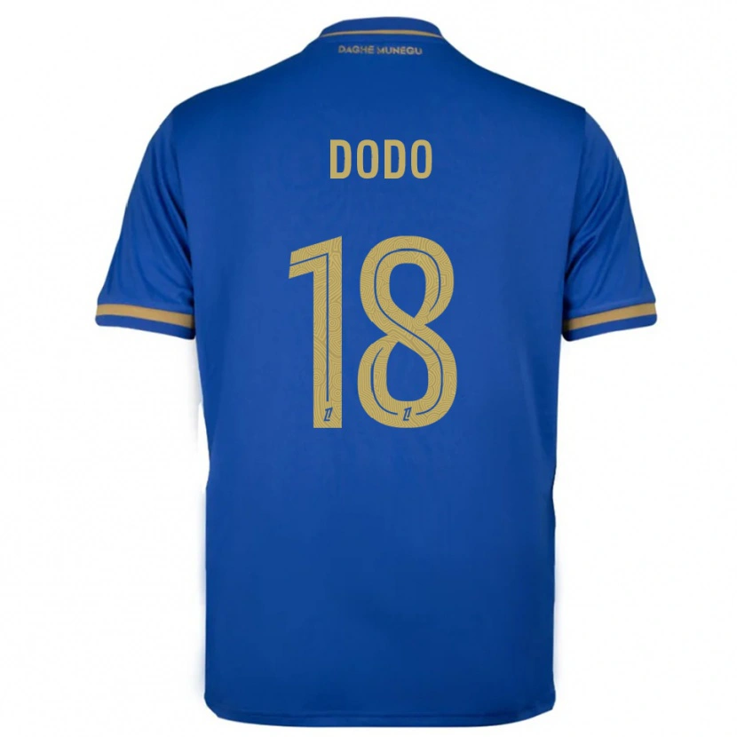 Danxenキッズヤニック・ドド#18青金アウェイシャツ2025/26ジャージーユニフォーム