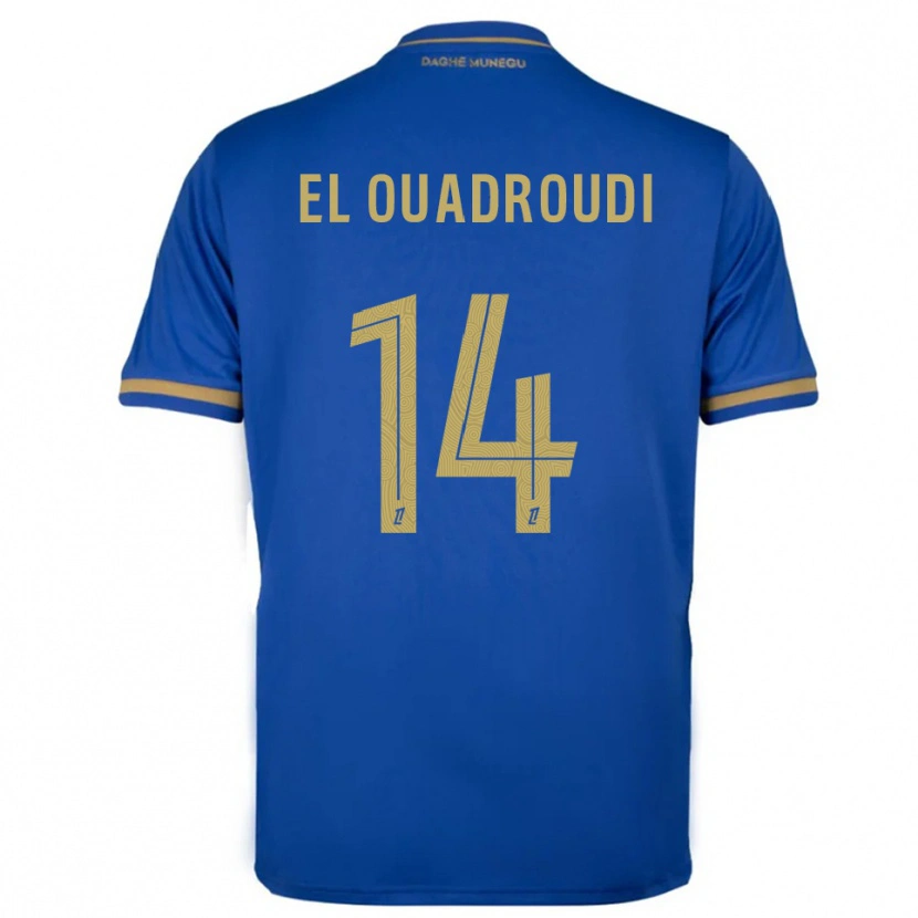 DanxenキッズImrane El Ouaroudi#14青金アウェイシャツ2025/26ジャージーユニフォーム