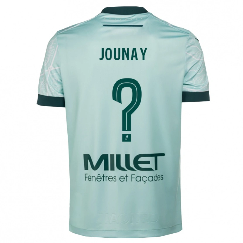 DanxenキッズAlix Jounay#0緑白アウェイシャツ2025/26ジャージーユニフォーム