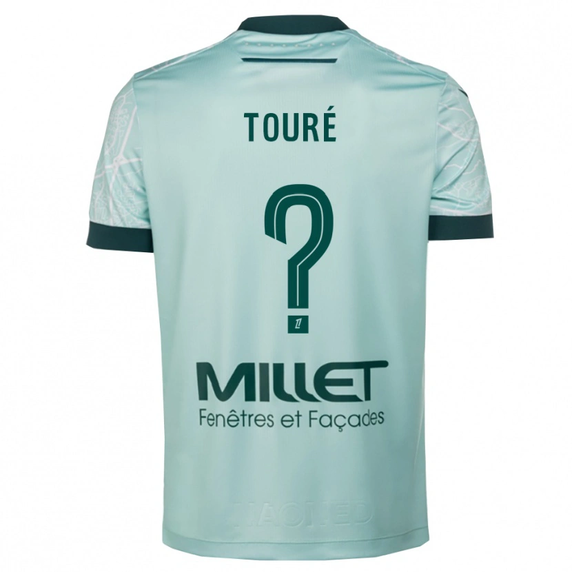 DanxenキッズSankoumba Touré#0緑白アウェイシャツ2025/26ジャージーユニフォーム