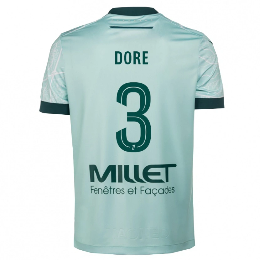 DanxenキッズLouis Dore#3緑白アウェイシャツ2025/26ジャージーユニフォーム