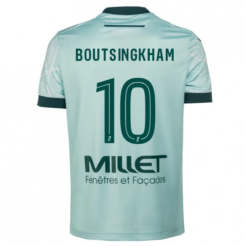 DanxenキッズHugo Boutsingkham#10緑白アウェイシャツ2025/26ジャージーユニフォーム