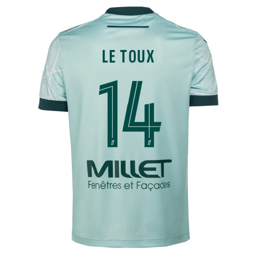 DanxenキッズMany Le Toux#14緑白アウェイシャツ2025/26ジャージーユニフォーム