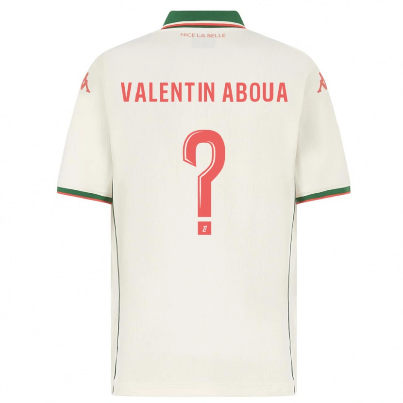 DanxenキッズLouis Valentin Aboua#0白緑アウェイシャツ2025/26ジャージーユニフォーム
