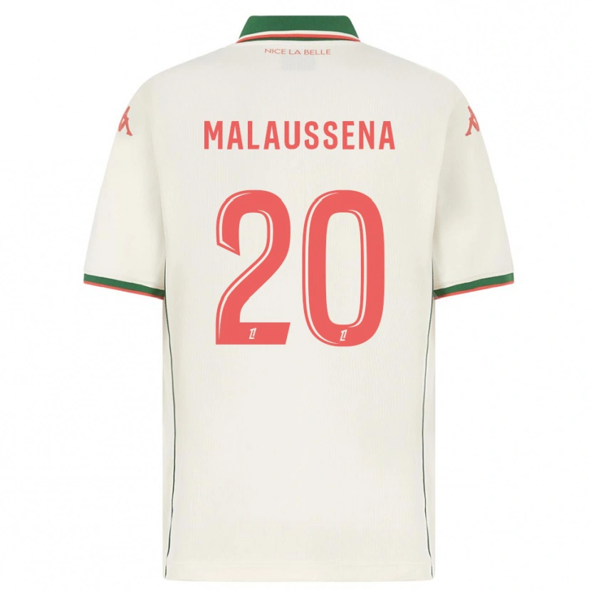 DanxenキッズAngela Malaussena#20白緑アウェイシャツ2025/26ジャージーユニフォーム