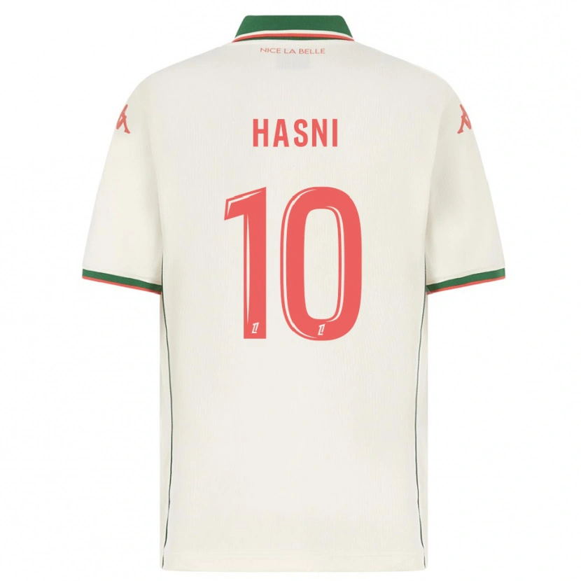 DanxenキッズZinedine Hasni#10白緑アウェイシャツ2025/26ジャージーユニフォーム