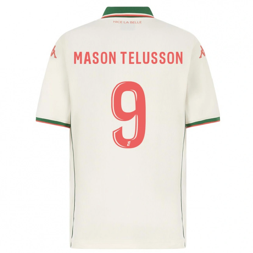 DanxenキッズJah-Mason Telusson#9白緑アウェイシャツ2025/26ジャージーユニフォーム