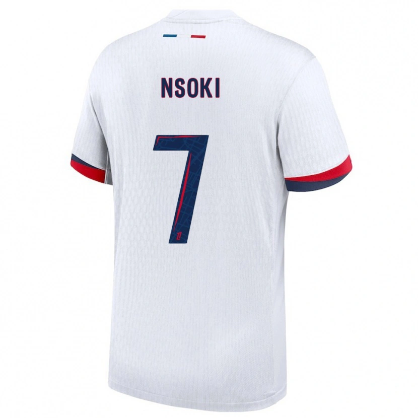 Danxenキッズノア・エンソキ#7白赤アウェイシャツ2025/26ジャージーユニフォーム