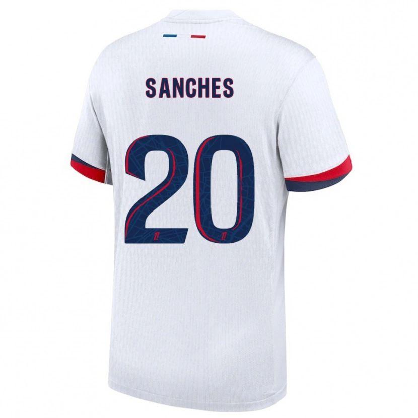 Danxenキッズセドリック・サンチェス#20白赤アウェイシャツ2025/26ジャージーユニフォーム