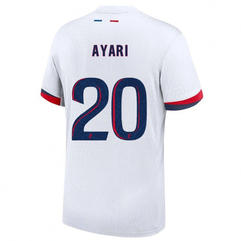 Danxenキッズアダム・アヤリ#20白赤アウェイシャツ2025/26ジャージーユニフォーム