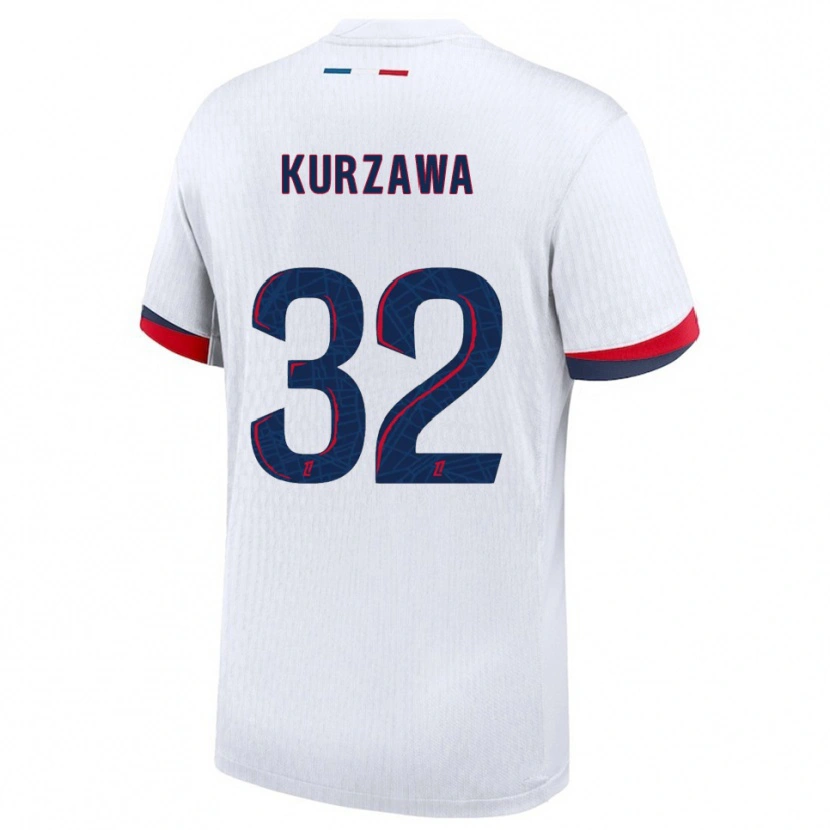 Danxenキッズライヴィン・クルザワ#32白赤アウェイシャツ2025/26ジャージーユニフォーム