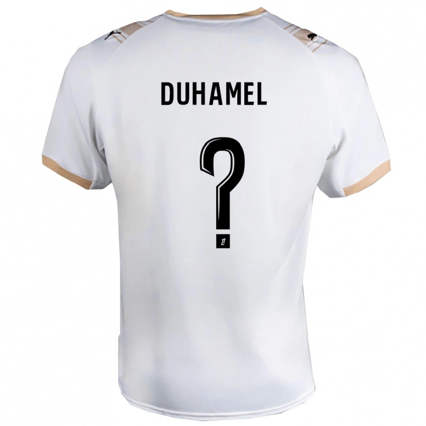 Danxenキッズリノ・デュアメル#0白黒アウェイシャツ2025/26ジャージーユニフォーム