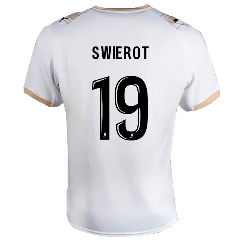 DanxenキッズJulie Swierot#19白黒アウェイシャツ2025/26ジャージーユニフォーム