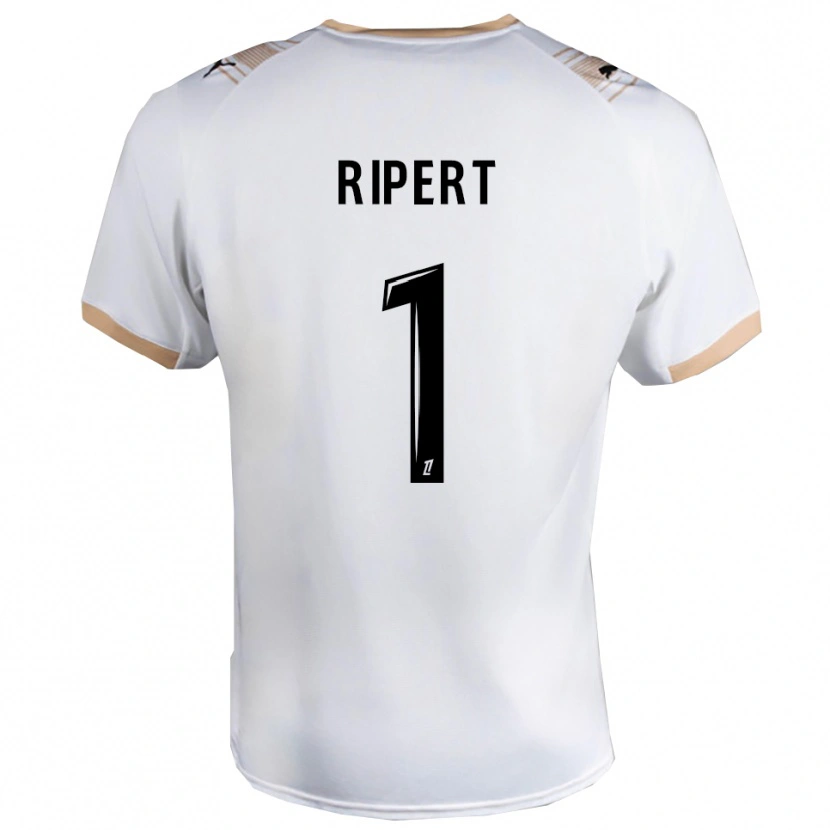 DanxenキッズLéo Ripert#1白黒アウェイシャツ2025/26ジャージーユニフォーム