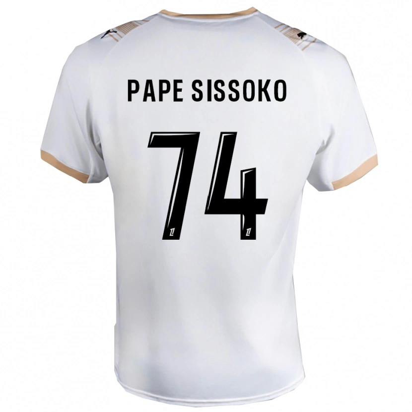 DanxenキッズNiama Pape Sissoko#74白黒アウェイシャツ2025/26ジャージーユニフォーム