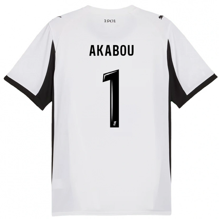 Danxenキッズアユーブ・アカブ#1白黒アウェイシャツ2025/26ジャージーユニフォーム
