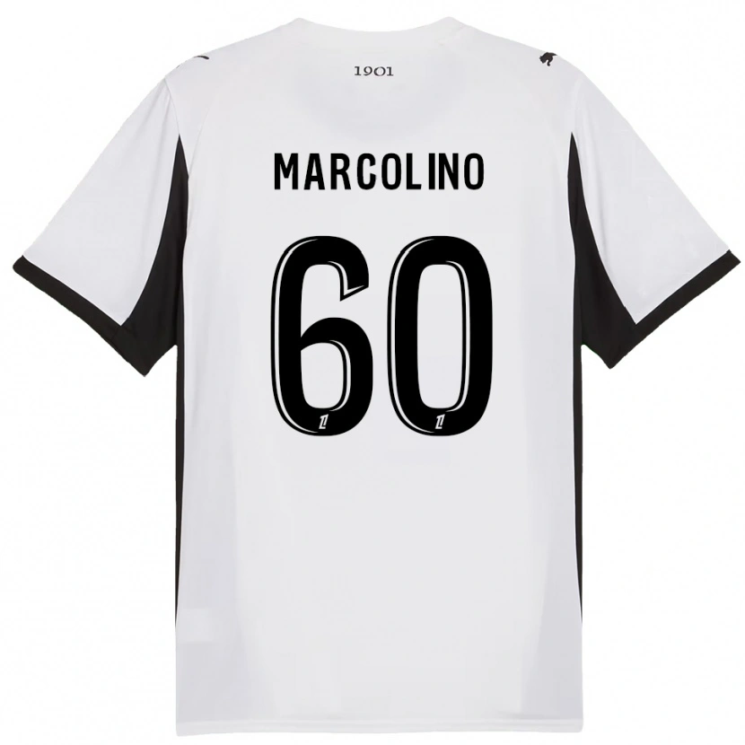 Danxenキッズヘンリック・ド・マルコリーノ#60白黒アウェイシャツ2025/26ジャージーユニフォーム