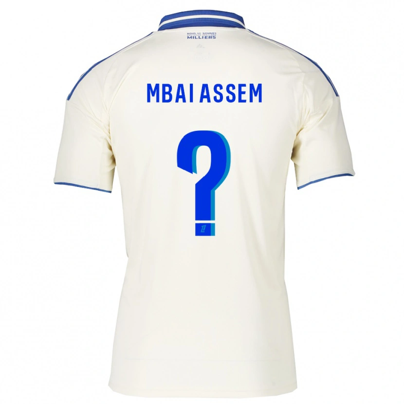 Danxenキッズクリス・ムバイ＝アセム#0シャンパン青アウェイシャツ2025/26ジャージーユニフォーム