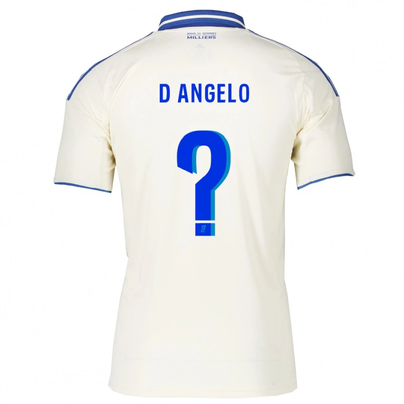 Danxenキッズジョン・ディアンジェロ#0シャンパン青アウェイシャツ2025/26ジャージーユニフォーム