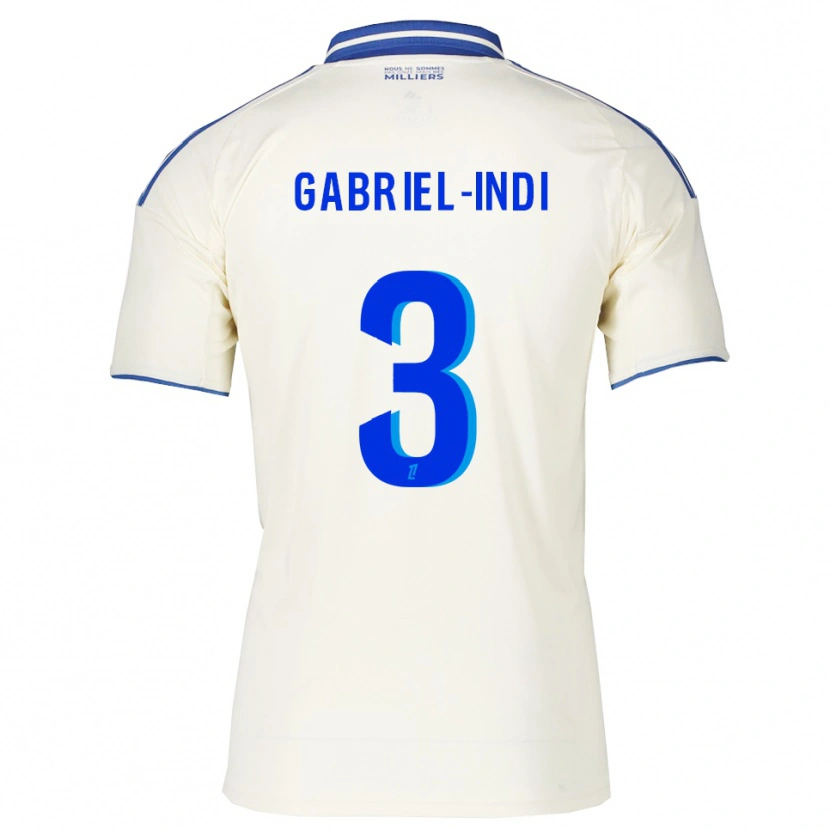 DanxenキッズAmizade Gabriel-Indi#3シャンパン青アウェイシャツ2025/26ジャージーユニフォーム