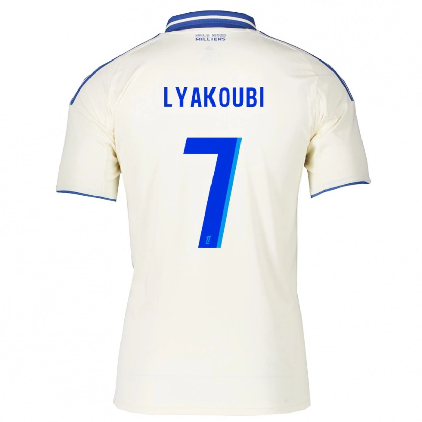 Danxenキッズヤコビのメダル#7シャンパン青アウェイシャツ2025/26ジャージーユニフォーム