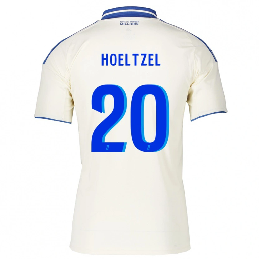 DanxenキッズMégane Hoeltzel#20シャンパン青アウェイシャツ2025/26ジャージーユニフォーム