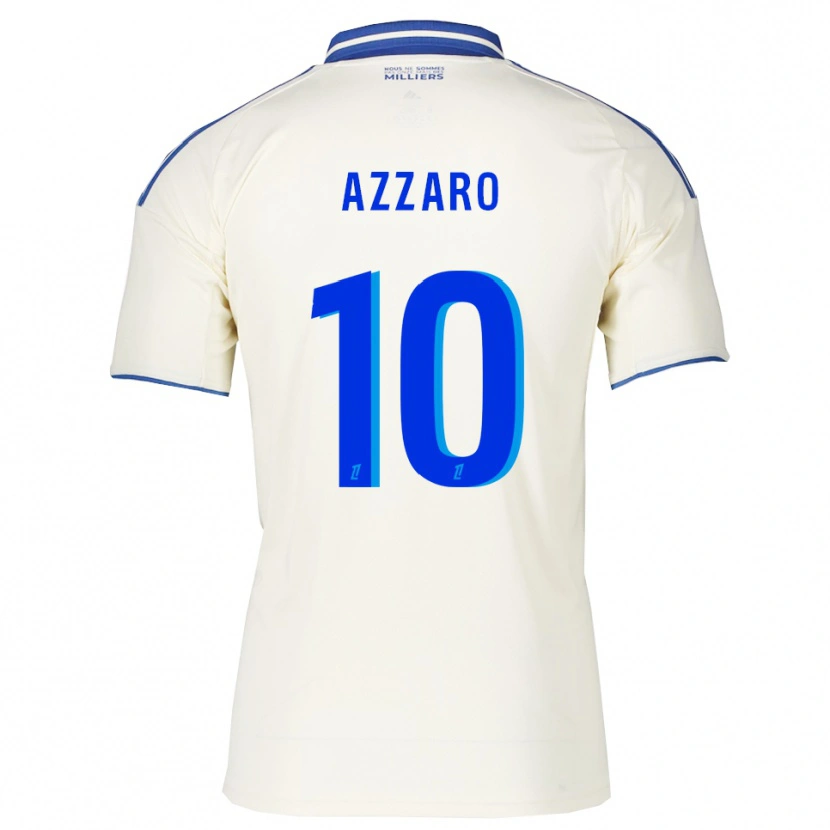 Danxenキッズロレーヌ・アザロ#10シャンパン青アウェイシャツ2025/26ジャージーユニフォーム