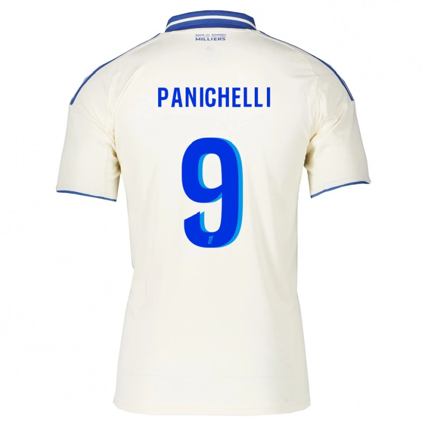 DanxenキッズJoaquín Panichelli#9シャンパン青アウェイシャツ2025/26ジャージーユニフォーム