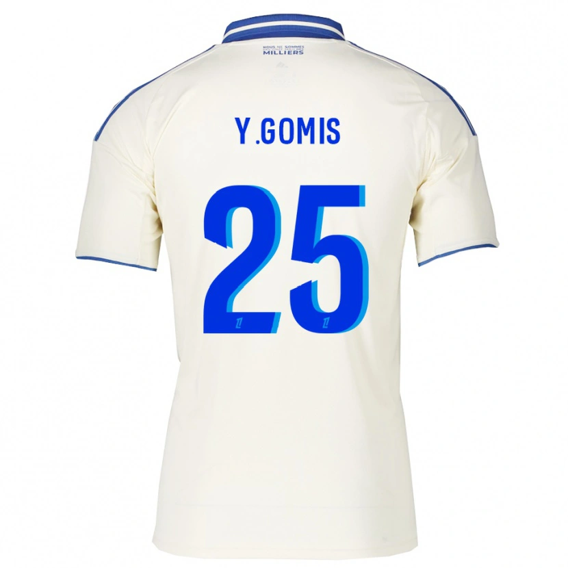 Danxenキッズヨニ・ゴミス#25シャンパン青アウェイシャツ2025/26ジャージーユニフォーム