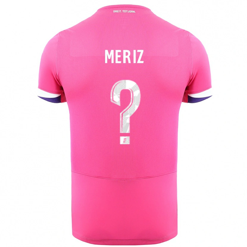 DanxenキッズLola Meriz#0ピンク白アウェイシャツ2025/26ジャージーユニフォーム