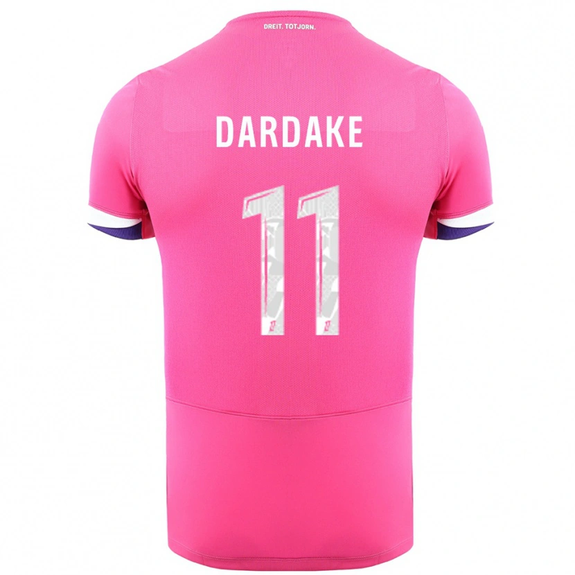 DanxenキッズWassim Dardake#11ピンク白アウェイシャツ2025/26ジャージーユニフォーム