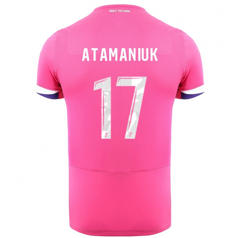DanxenキッズAlexandra Atamaniuk#17ピンク白アウェイシャツ2025/26ジャージーユニフォーム