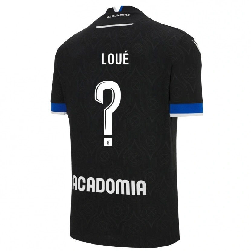 DanxenキッズMathis-Tony Loué#0黒白アウェイシャツ2025/26ジャージーユニフォーム