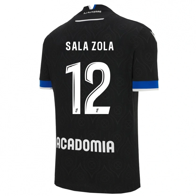 DanxenキッズBenaja Sala Zola#12黒白アウェイシャツ2025/26ジャージーユニフォーム