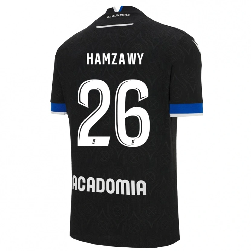 DanxenキッズRadwan Hamzawy#26黒白アウェイシャツ2025/26ジャージーユニフォーム