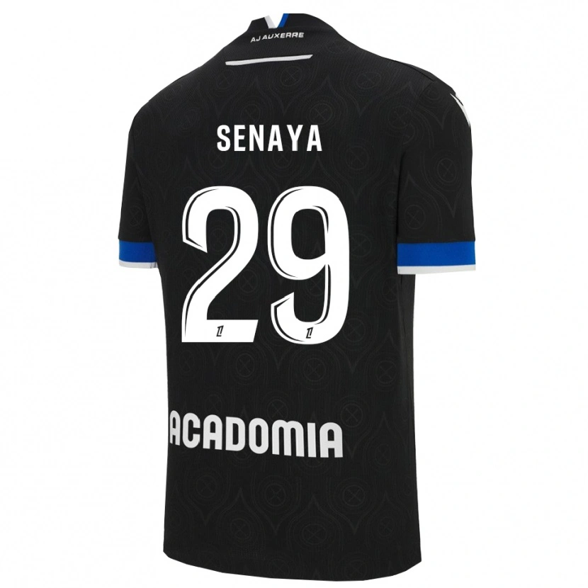 Danxenキッズマービン・セナヤ#29黒白アウェイシャツ2025/26ジャージーユニフォーム