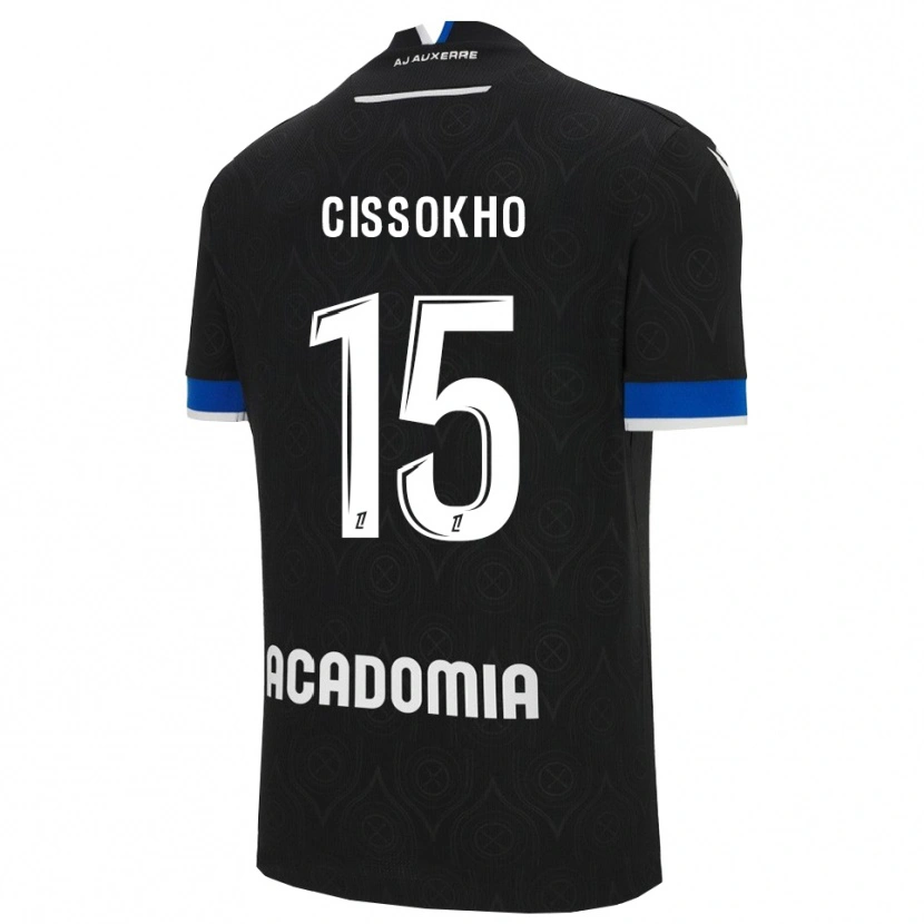 DanxenキッズMamoudou Cissokho#15黒白アウェイシャツ2025/26ジャージーユニフォーム