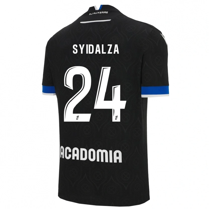 DanxenキッズDenelzo Syidalza#24黒白アウェイシャツ2025/26ジャージーユニフォーム