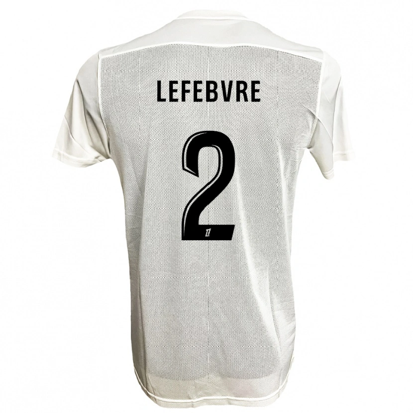 DanxenキッズThéo Lefebvre#2黒白アウェイシャツ2025/26ジャージーユニフォーム