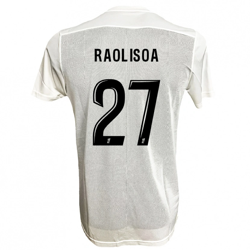 DanxenキッズLilian Raolisoa#27黒白アウェイシャツ2025/26ジャージーユニフォーム