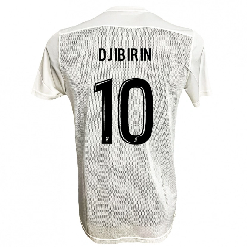 DanxenキッズHarouna Djibirin#10黒白アウェイシャツ2025/26ジャージーユニフォーム