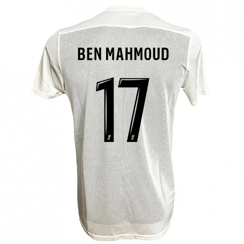 DanxenキッズYessine Ben Mahmoud#17黒白アウェイシャツ2025/26ジャージーユニフォーム