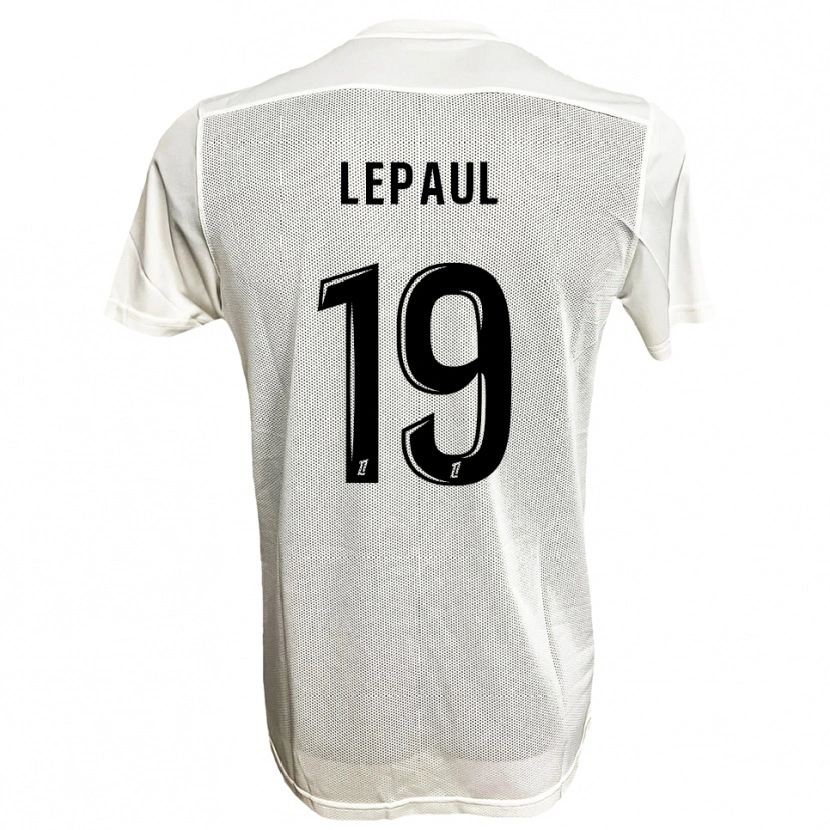 DanxenキッズEstéban Lepaul#19黒白アウェイシャツ2025/26ジャージーユニフォーム