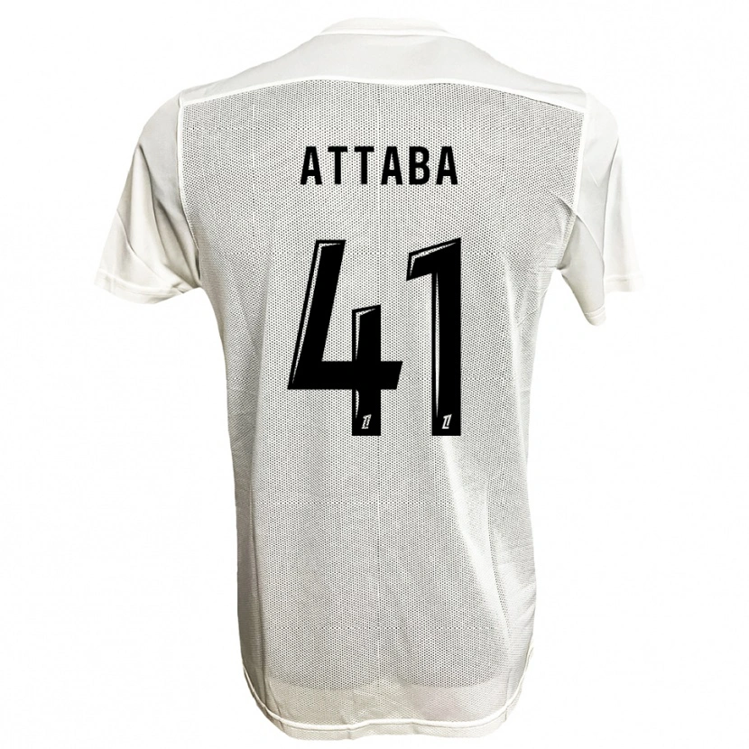 DanxenキッズSofian Attaba#41黒白アウェイシャツ2025/26ジャージーユニフォーム