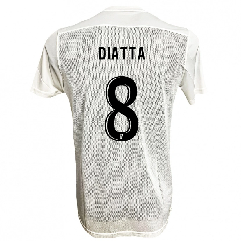 DanxenキッズBané Diatta#8黒白アウェイシャツ2025/26ジャージーユニフォーム