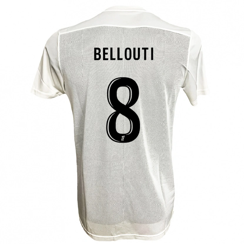 DanxenキッズEnzo Bellouti#8黒白アウェイシャツ2025/26ジャージーユニフォーム