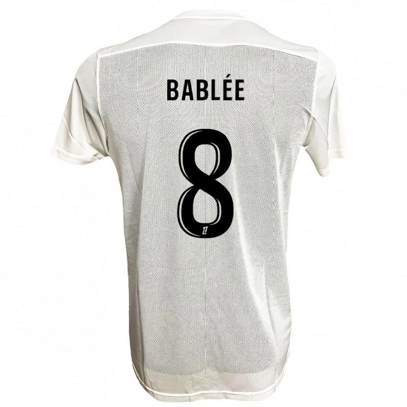 DanxenキッズAlix Bablée#8黒白アウェイシャツ2025/26ジャージーユニフォーム