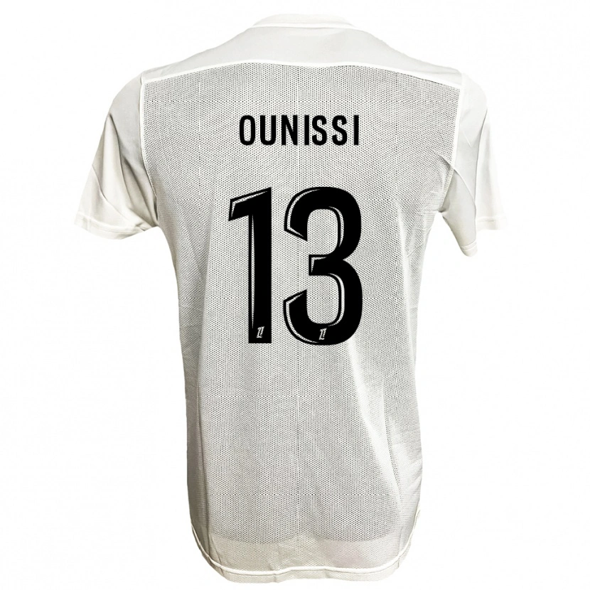 DanxenキッズYlies Ounissi#13黒白アウェイシャツ2025/26ジャージーユニフォーム