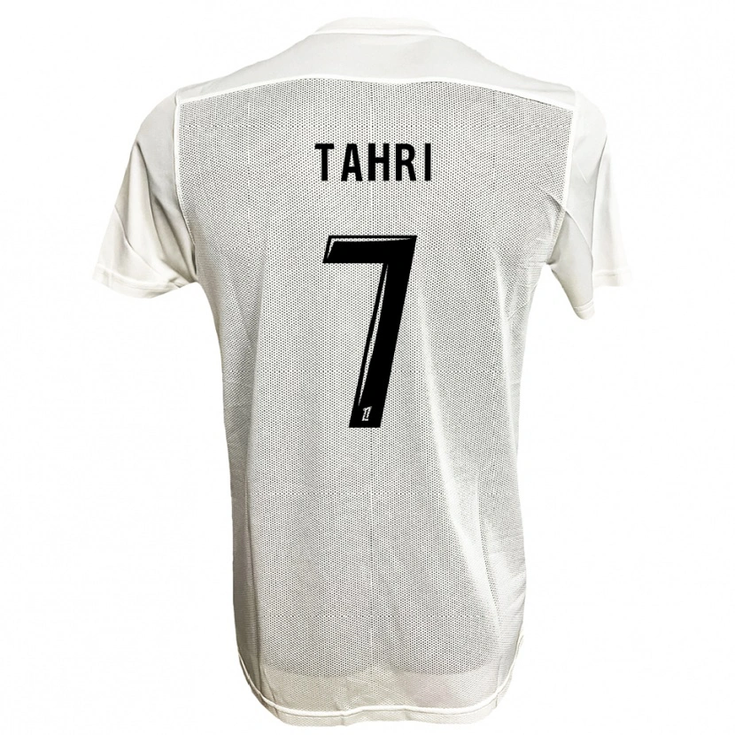 DanxenキッズSofiane Tahri#7黒白アウェイシャツ2025/26ジャージーユニフォーム